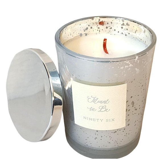 DW Ninety Six "Meant To Be" White Gardenia Scent 8.455 oz Jar Wedding Candle NEW - Picture 1 of 5